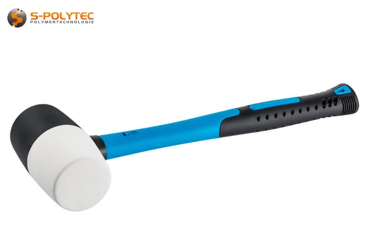 Rubber mallet 680g black white