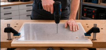Drilling acrylic glass: clean holes without cracks or chipping