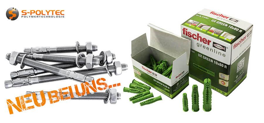 New in our shop - fasteners from fischer - and much more