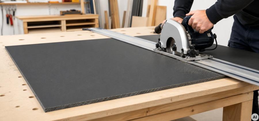 Cutting HPL sheets – sawing, milling and producing clean edges