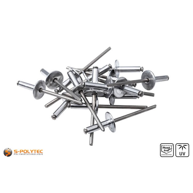 Facade rivets aluminium (unpainted)