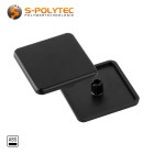 The black plastic end cap for our aluminium construction profiles is available in different sizes
