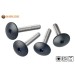 Vorschaubild M5 Balcony Bolt made of stainless steel for cap nuts or threaded sleeves with head lacquering in anthracite (RAL7016)