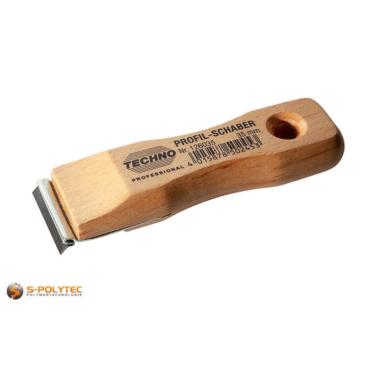 Profile scraper 35mm interchangeable blade for deburring cut edges of our plastic sheets