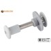 Vorschaubild Balcony screw set with threaded sleeve in light grey (RAL 7035) in M5x25mm or M5x30mm made of stainless steel.