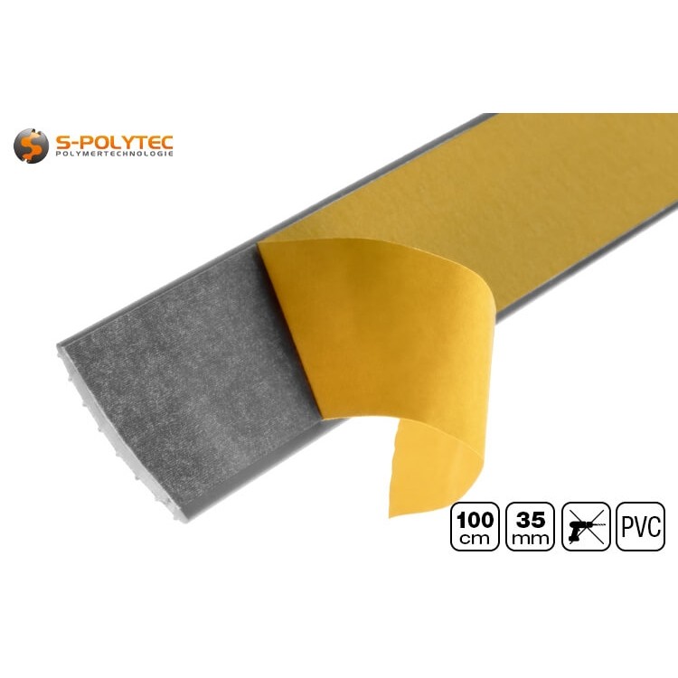 The fully self-adhesive backing guarantees a perfect grip on almost all smooth surfaces