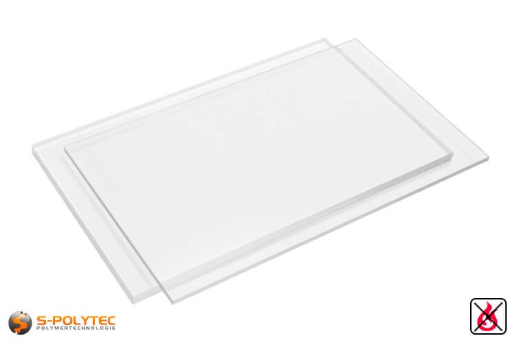 20 pcs Hard Plastic Sheets Clear Plastic Sheet Panels for Projects