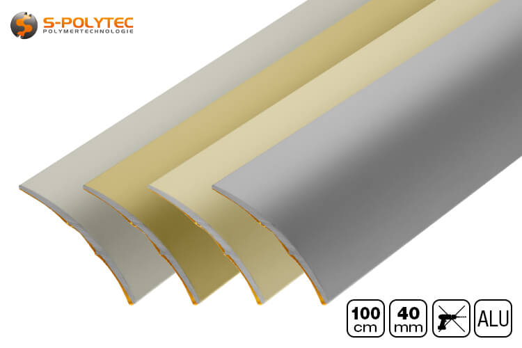 The floor profiles for floors and door thresholds are made of anodised aluminium and are corrosion-resistant