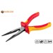 Vorschaubild VDE needle-nosed pliers with tapered tips according to DIN 5745 are made of chrome-vanadium steel