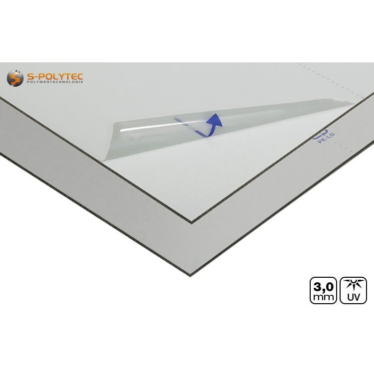 Aluminum composite panels with a matt surface on both sides