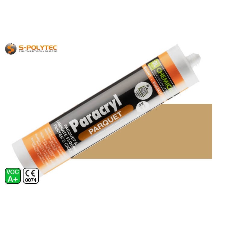 Paracryl Parquet Beech 310ml - Parquet acrylic for beech wood - Ideal for wooden floors, floorboards, parquet, skirting boards and laminate