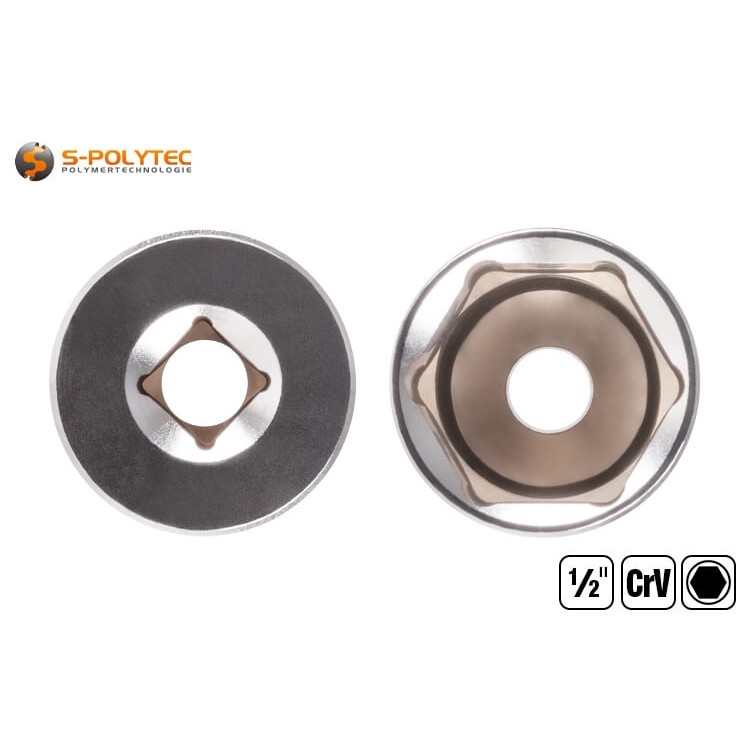 The Högert hexagon sockets made of drop-forged chrome vanadium steel in long version are available in different sizes from 8mm up to 32mm