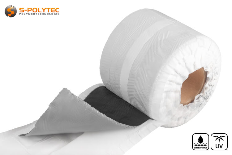 The three-layer lead substitute in black with aluminium expandedmetal is flexible and very easy to shape