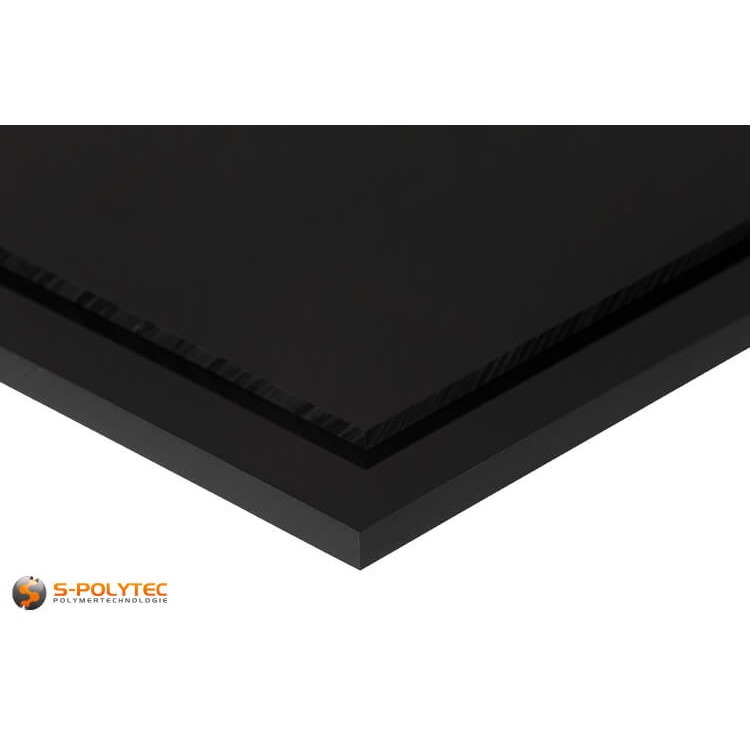 ABS sheets black cut to size with thicknesses from 1mm-10mm - Detailed view