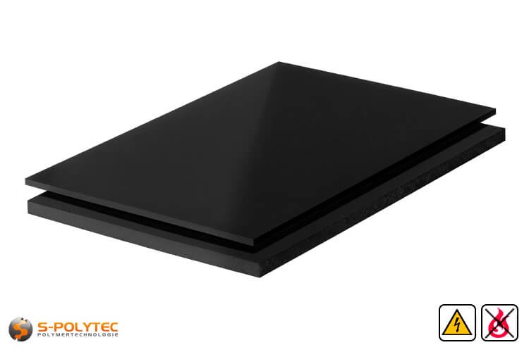 Our electrically conductive polypropylene sheets in standard format