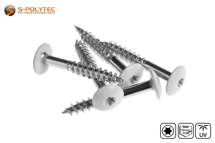 Facade screws according to DIN EN 14592 for Trespa® Meteon® FR HPL panels in Winter Grey (A21.1.0) with Satin Finish	