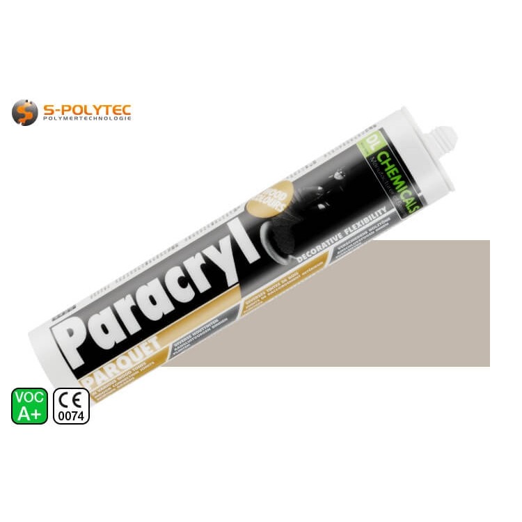 Paracryl Parquet Grey Beige 310ml - Parquet acrylic for trendy grey wooden floors, floorboards, parquet, skirting boards and laminate
