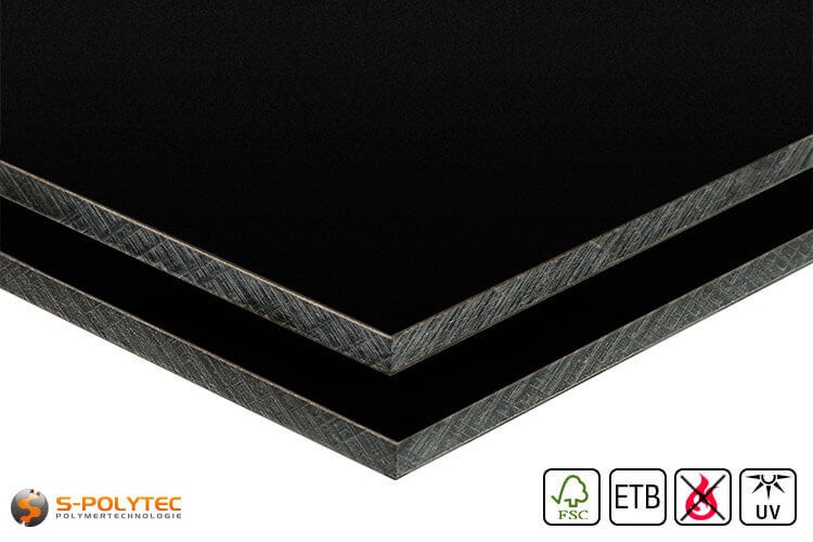 Buy HPL Panels Black online SPolytec