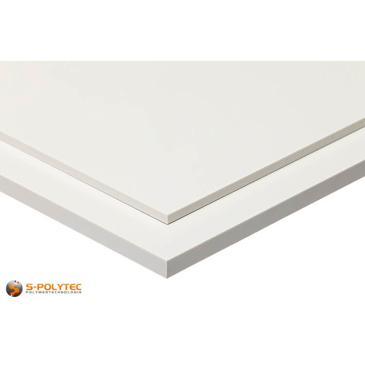 ABS sheets white cut to size with thicknesses from 1mm-10mm - Detailed view