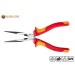 Vorschaubild The ergonomic handle of the straight flat-nose pliers is insulated according to VDE up to 1000 V