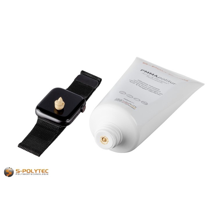 PMMApolitur for acrylic and Plexiglas® polishes the surfaces gently, smoothes and renews the shine on matt, dulled surfaces.