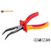 Vorschaubild The VDE needle nose pliers with bent tips according to DIN 5745 are available with a total length of either 160mm or 200mm