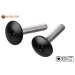 Vorschaubild M5 Balcony Bolt made of stainless steel for cap nuts or threaded sleeves with head painting in deep black (RAL9005)