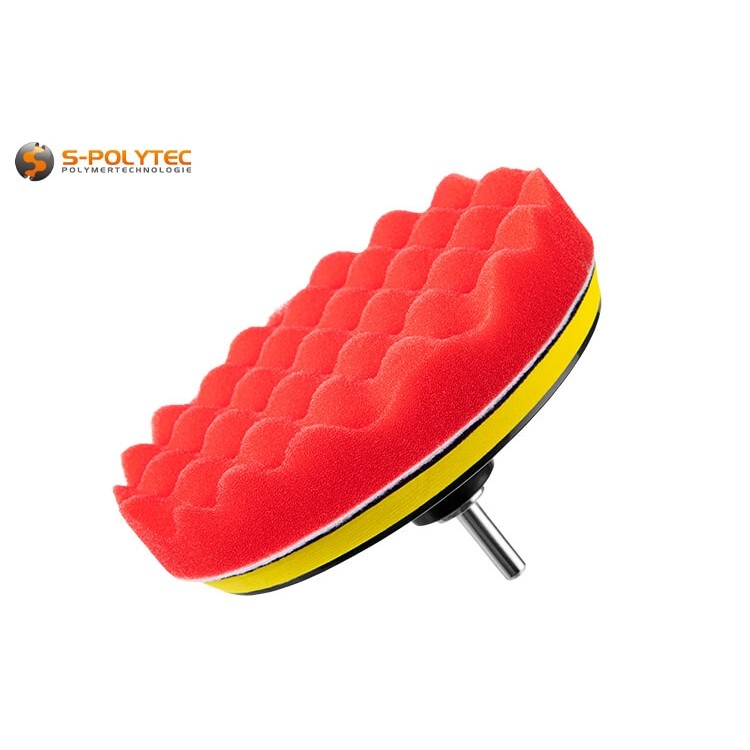 The polishing attachment set with Velcro fastener is suitable for all polishing machines with M14 thread