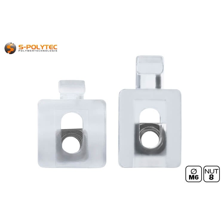 The connection blocks are ideal for materials with a higher coefficient of thermal expansion