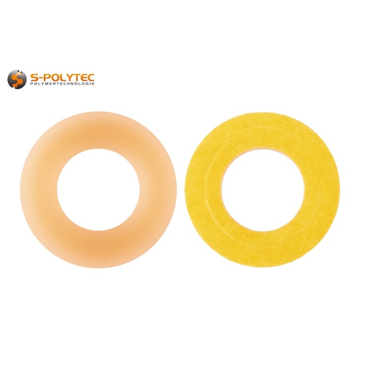 The PUR washer has a self-adhesive side for easier application of balcony screws