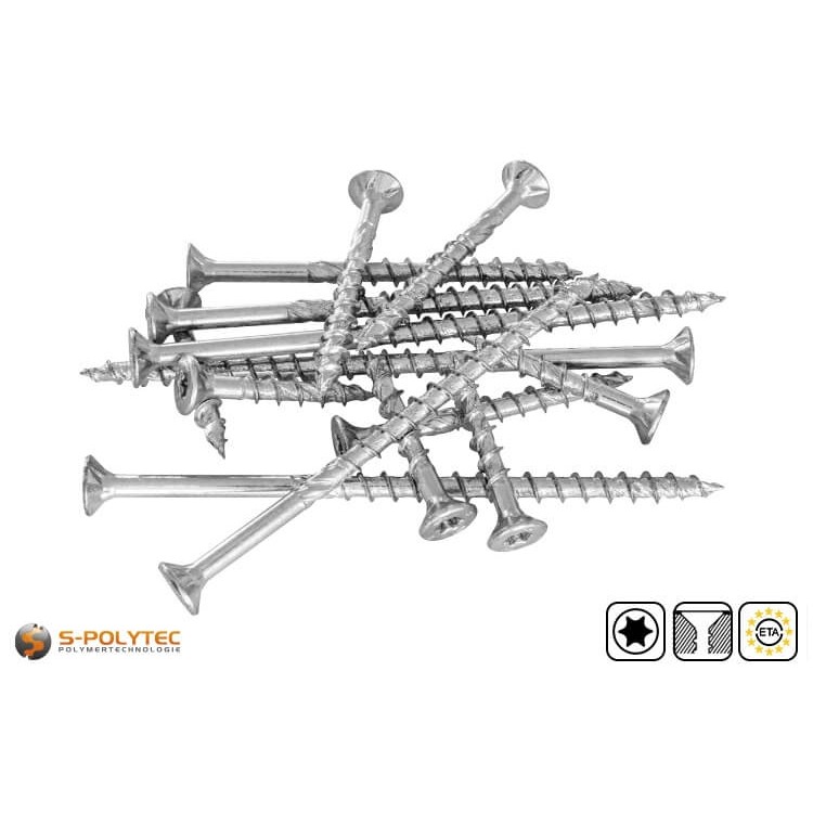 Countersunk head screw fischer PowerFast II Ø 6.0mm in various lengths with partial thread