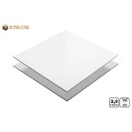 2 Pack White ABS Plastic Sheet 12" X 12" X 1/8" (3mm Thick), High Tensile And
