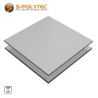 HPL sheets with silver gray surface on both sides in 6mm or 8mm stickness in custom cut