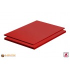 PVC sheets red hard-PVC (PVCU) from 2mm to 10mm thickness as standard-size-sheet 2x1m