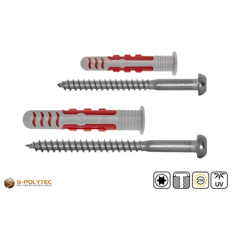 Universal dowel DuoSeal from fischer in various sizes with matching screw
