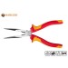 Vorschaubild The ergonomic handle of the straight flat-nose pliers is insulated according to VDE up to 1000 V