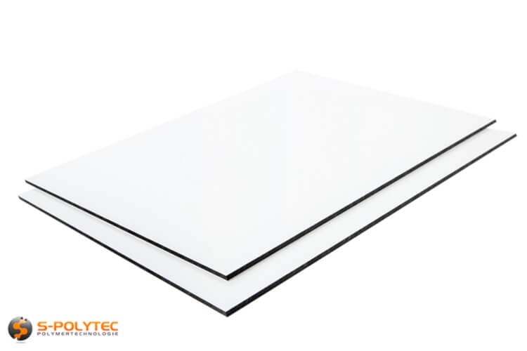 Our white aluminum composite panels made to measure