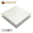 HPL sheet RAL9016 traffic white low flammability with ETB fall protection in 6mm and 8mm