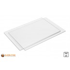 Buy matching Polycarbonate sheets transparent custom cut (UV-stabilised) directly with it