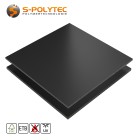 HPL sheet RAL 7016 anthracite low flammability with ETB fall protection in 6mm and 8mm