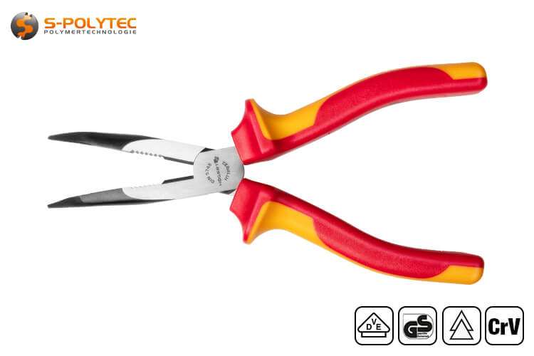 The ergonomic handle made of two-component PVC ensures an optimal grip and maximum safety