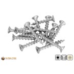 Buy matching fischer chipboard screws Ø 6.0mm (countersunk head, full thread, TX30) directly with it