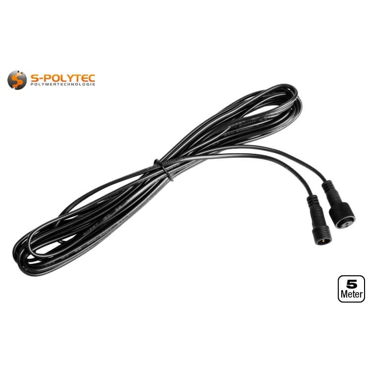 S-Polylight 5 metre extension cable with screw connectors for our DR-SP3W outdoor LED spotlights