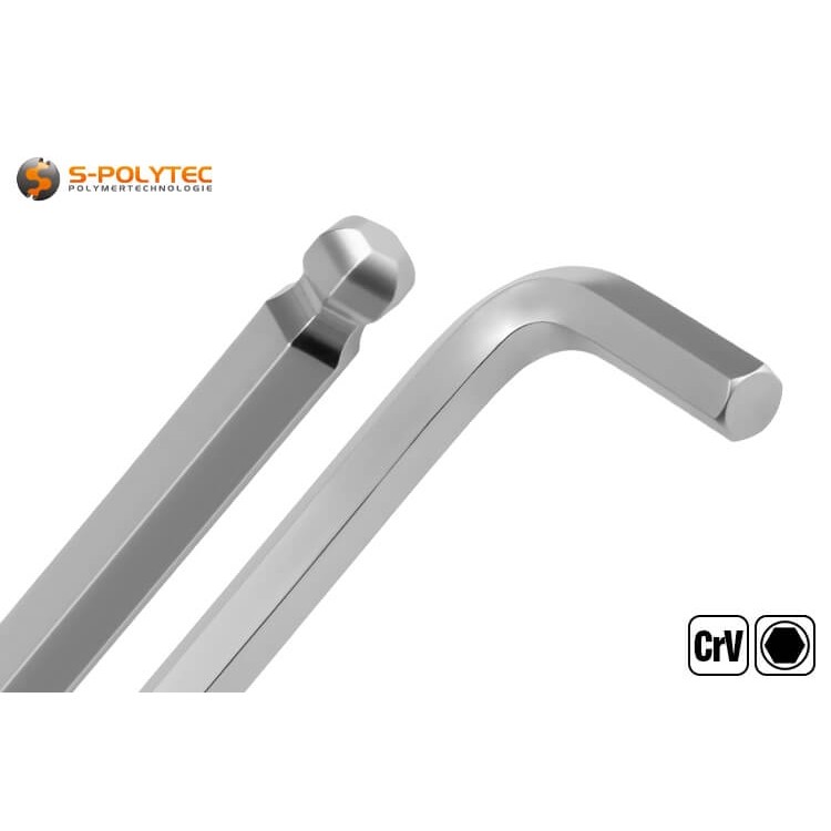 With the professional hexagon spanner set from Högert, we offer a high-quality set containing nine hexagon spanners in the most important sizes