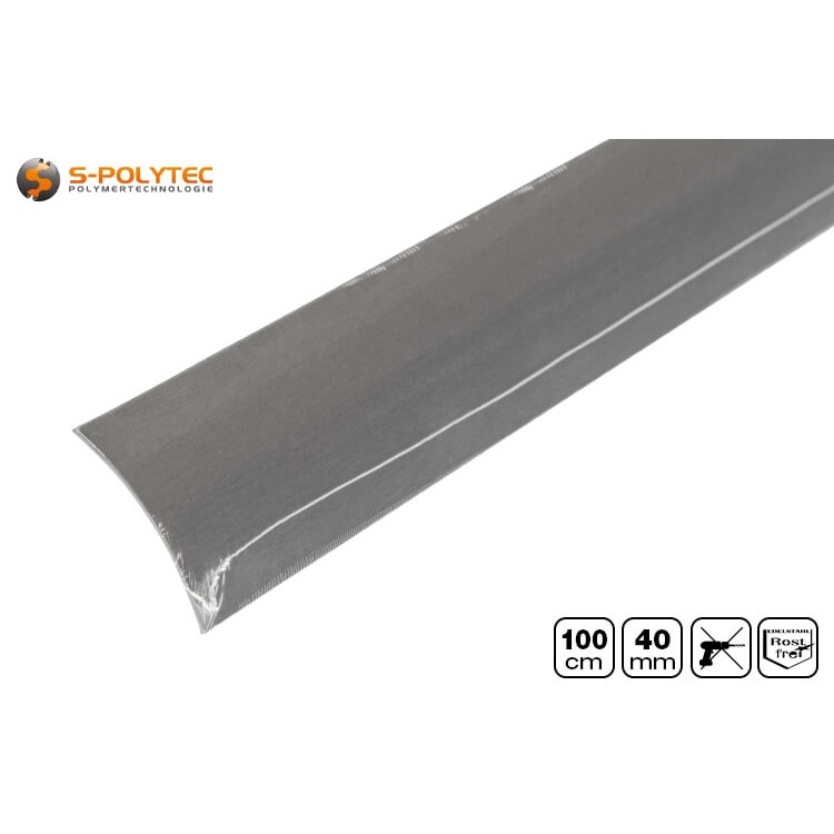 The self-adhesive stainless steel floor profiles are suitable for mounting on almost all smooth surfaces