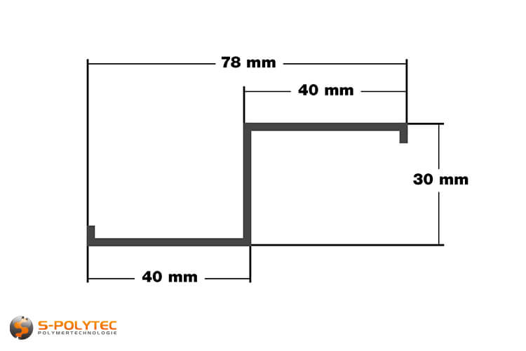 Data of the aluminium Z-profile