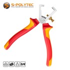 The VDE wire stripper is insulated up to 1000V AC voltage to protect against electrical hazards