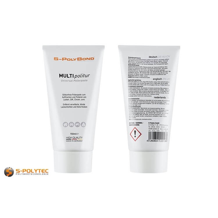 S-Polybond MULTIpolitur - Universal polishing paste for touching up and polishing paintwork and smooth surfaces 