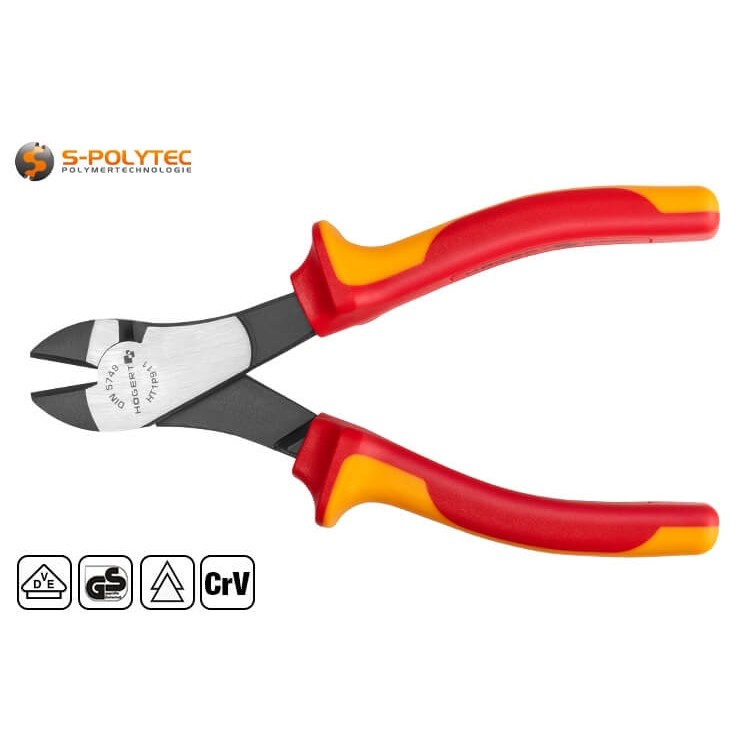 The ergonomic handle is made of two-component PVC for fatigue-free working