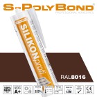 S-Polybond SILIKONprofi alkoxy-silicone mahogany brown (RAL 8016)